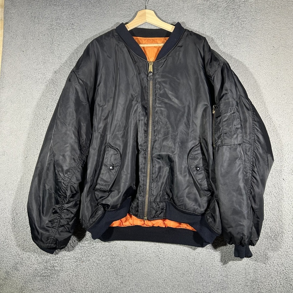 Million Guy Men's Collection vintage MA-1 flight bomber jacket men's 2XL